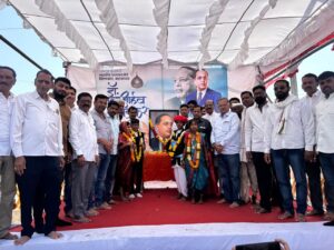 जामखेडमध्ये शरद पवार गटाकडून महामानवाचे अभिवादन; संविधान चौकात भीम जयंतीचा मोठा जल्लोष