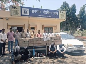 संगमनेर परिसरात बिअर बार फोडणारी आंतरराज्यीय गँग गजाआड स्थानिक गुन्हे शाखेची कारवाई; 5 गुन्हे उघड, 5.55 लाखांचा मुद्देमाल जप्त