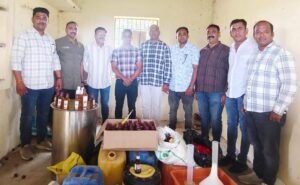 चौगावात बनावट दारूचा कारखाना उद्ध्वस्त LCBची मोठी कारवाई !