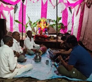 दहिगाव-सावखेडा सिममध्ये गणेशोत्सवाला उत्साहात सुरुवात !