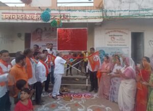 किनगाव खुर्दमध्ये २५ लाखांच्या ग्रामपंचायत इमारतीचे भूमिपूजन!